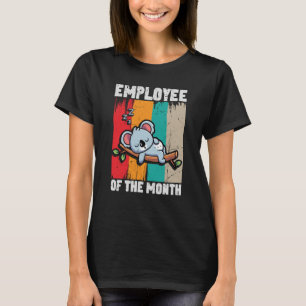 Employee of the month Cute Koala Retro Vintage T-Shirt