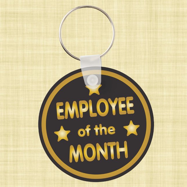 Employee of the Month Gold Key Ring (Creator Uploaded)