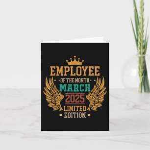 Employee Of The Month March 2025 Vintage Card