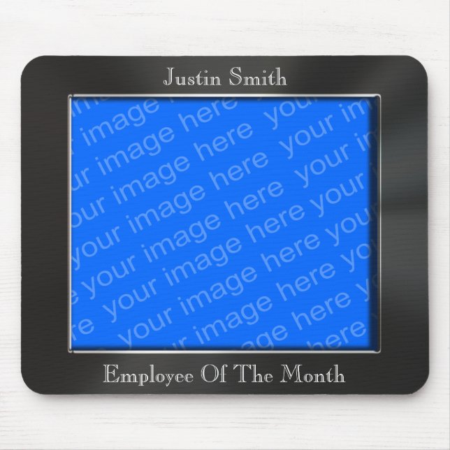 Employee Of The Month Photo Frame Mousepad (Front)