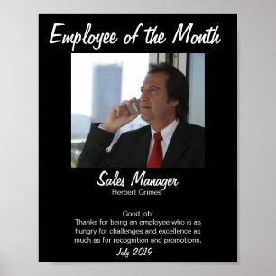 Employee of the month poster