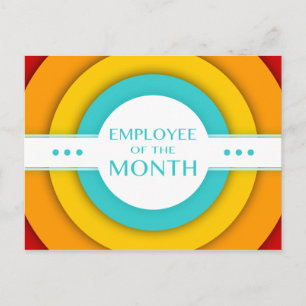 employee of the month (retro) postcard
