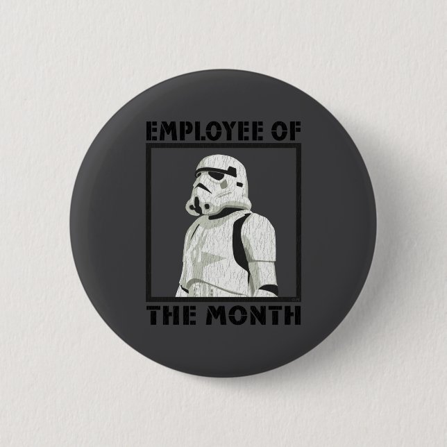Employee Of The Month Trooper  6 Cm Round Badge (Front)