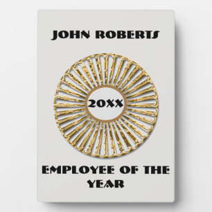 Employee of the Year Appreciation Recognition Plaque