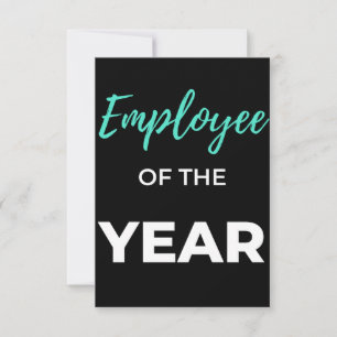 Employee Of The Year Thank You Card