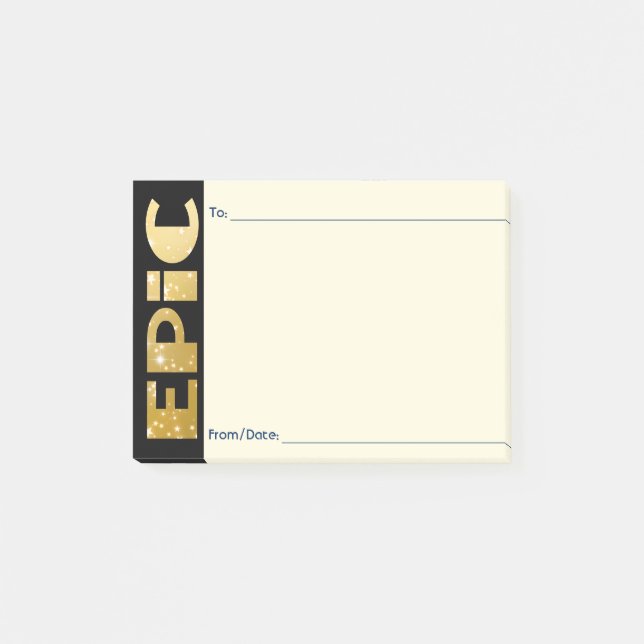 Employee peer recognition kudos customised post-it notes (Front)