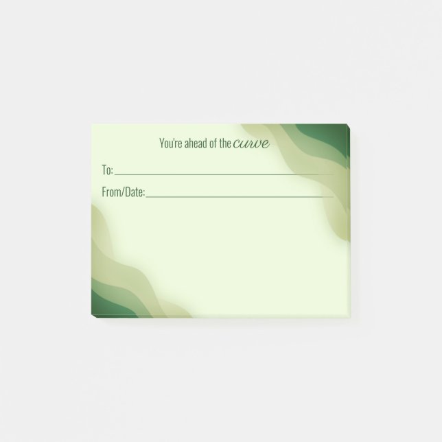 Employee peer recognition kudos customised post-it post-it notes (Front)