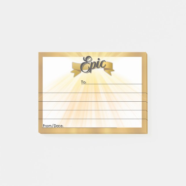 Employee peer recognition kudos customised post-it post-it notes (Front)
