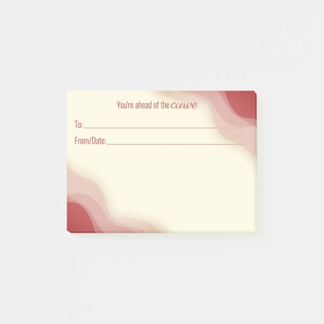 Employee peer recognition kudos customised post-it post-it notes (Front)