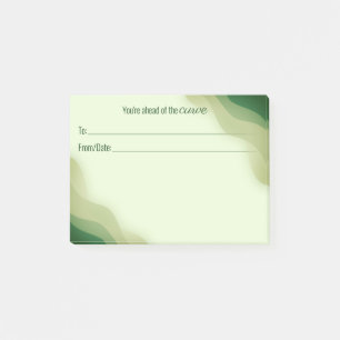 Employee peer recognition kudos customized post-it notes