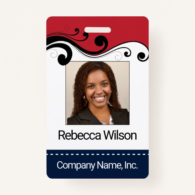 Employee Photo Badge ID Badge (Front)