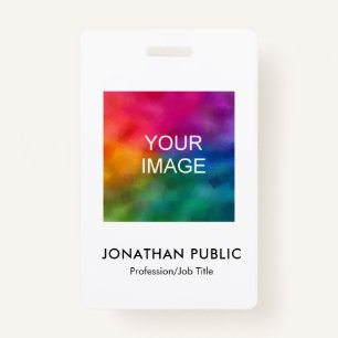 Employee Photo Company Logo Here Name And Title ID Badge