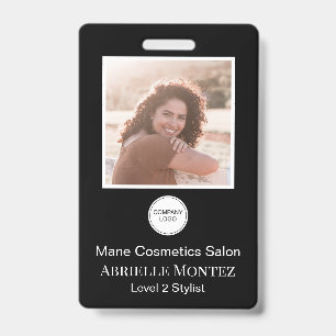 Employee Photo Company Logo Name ID Badge