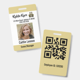 Employee Photo ID Badge
