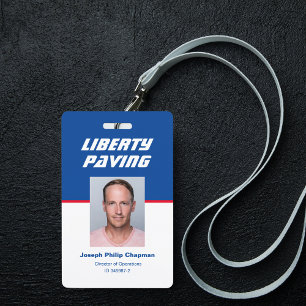 Employee Photo ID Badge