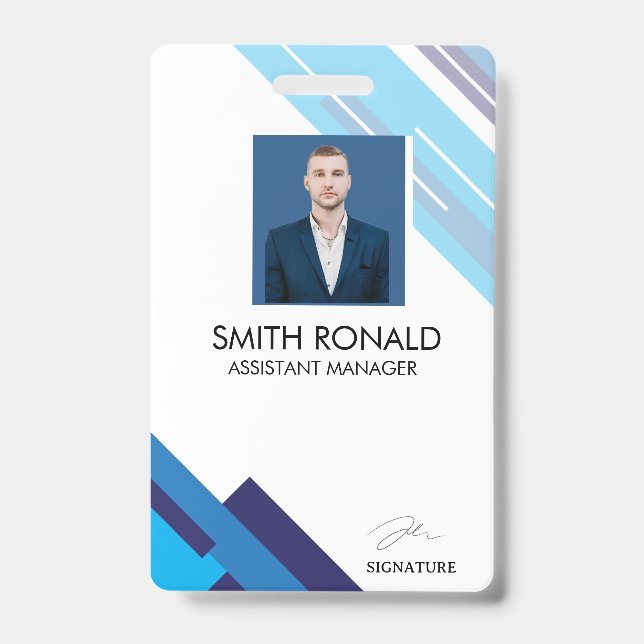 Employee Photo ID Card – Business ID Badge (Front)