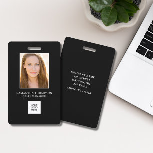 Employee Photo ID Company Logo Badge