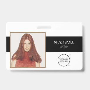 Employee Photo ID Company Logo Security Badge