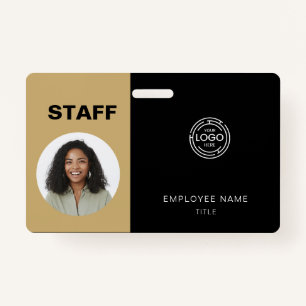 Employee Photo ID Company Logo Staff ID Badge