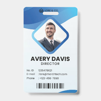 Employee Photo ID Company Security Badge