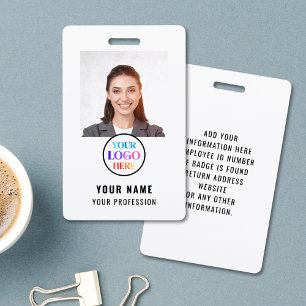 Employee Photo ID Company Security Badge