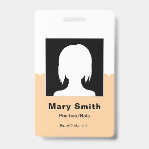 Employee Photo ID Company Security Badge with Logo