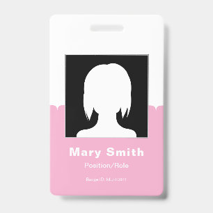 Employee Photo ID Company Security Badge with Logo