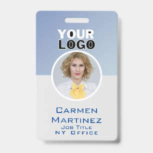 Employee Photo ID Company Security Bar Code Badge
