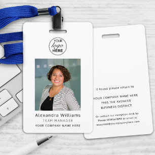 Employee Photo ID Corporate Logo Security Badge