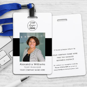 Employee Photo ID Corporate Logo Security ID Badge