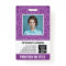 Employee Photo ID - modern mandala, logo, bar code
