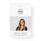 Employee Photo ID Modern Minimalist QR Code Name