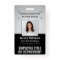 Employee Photo ID QR Barcode Logo Silver Black