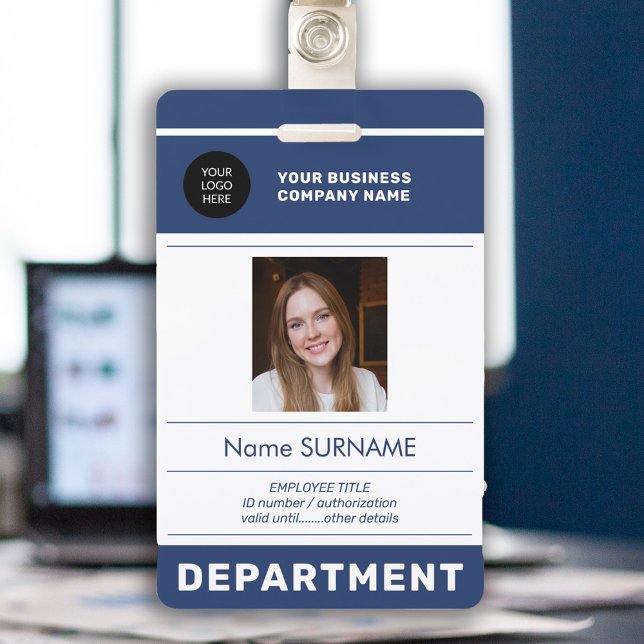 Employee photo ID QR CODE company security Badge (Creator Uploaded)