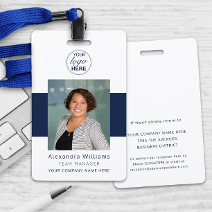 Employee Photo ID Your Logo Here Security Badge
