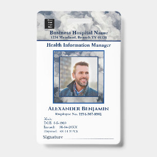 Employee Photo Logo Medical Business Custom ID Badge