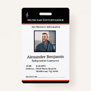 Employee Photo Logo Name ID Custom ID Badge