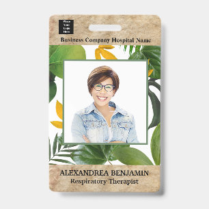 Employee Photo Medical ID Card Logo Personalised  Badge