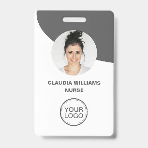 Employee Photo,Name , Logo, Bar Code Badge ID Badge