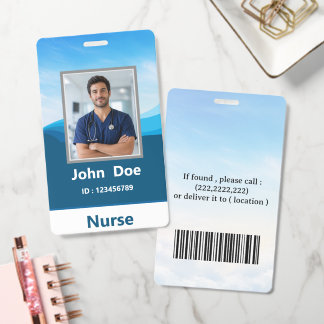 Employee Photo Name Nurse ID Badge