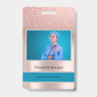 Employee Photo Rose Gold Glitter