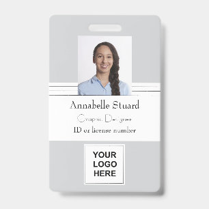 Employee Photo Security ID Badge