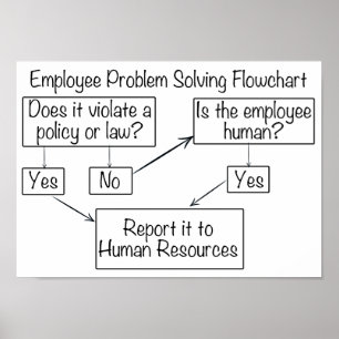 Employee Problem Solver Human Resource Flow Chart