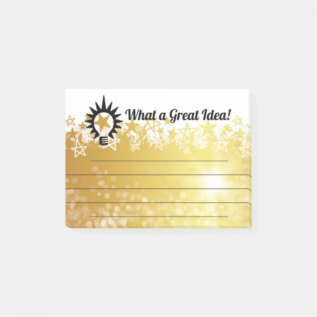 Employee recognition award great idea post-it notes (Front)