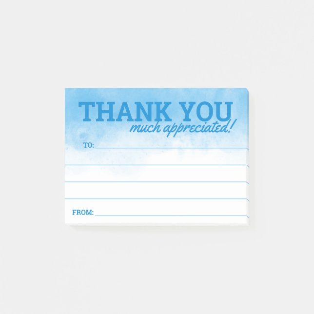 Employee recognition helper thank you kudos post-it notes (Front)