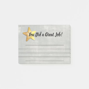 Employee recognition post-it award great job notes
