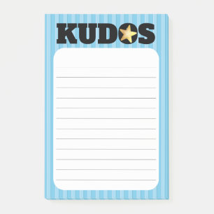 Employee recognition post-it award star kudos post-it notes