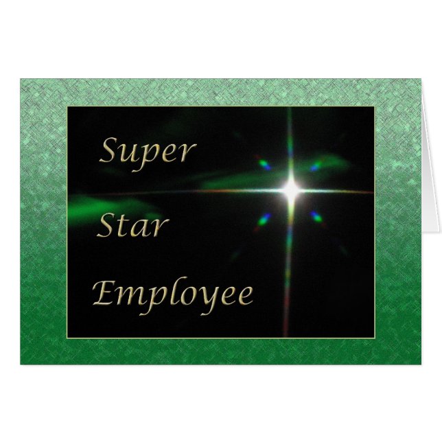 Employee Recognition Super Star Employee (Front Horizontal)