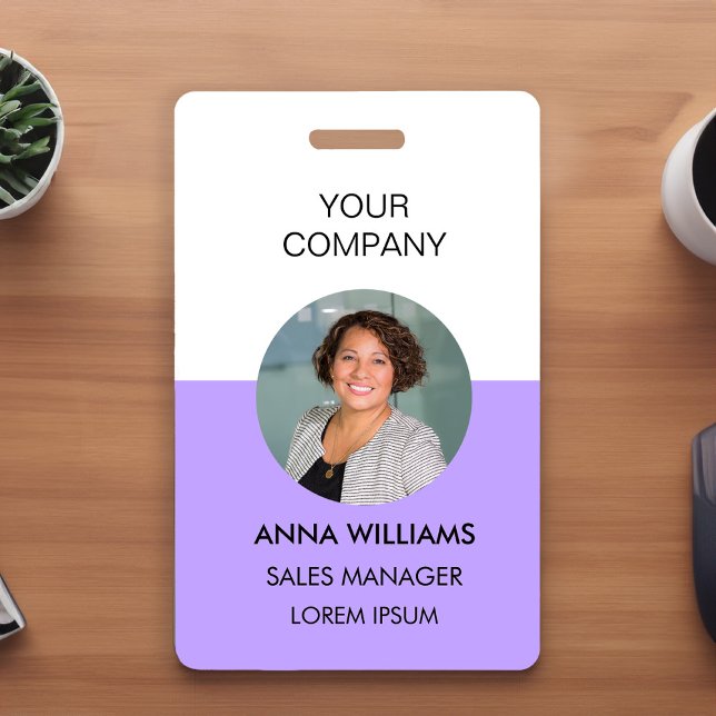 employee round Photo ID Badge (Creator Uploaded)