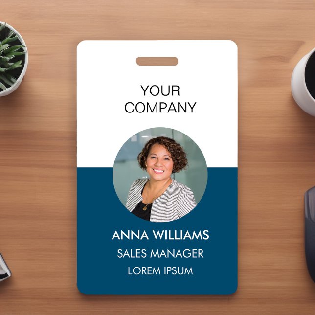 employee round Photo ID Badge (Creator Uploaded)